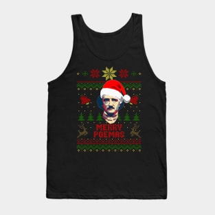 Edgar Allan Poe Merry Poemas Tank Top